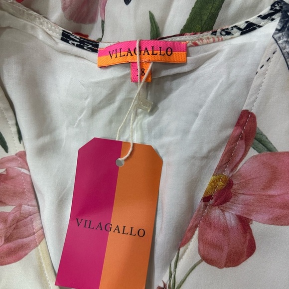 NWT VILAGALLO Floral Print Dress - Picture 7 of 12